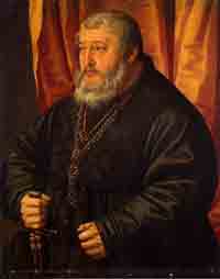 Portrait of Prince-elector Otto Henry by Georg Pencz, 1530-1545. The painting now resides in St. Petersburg.