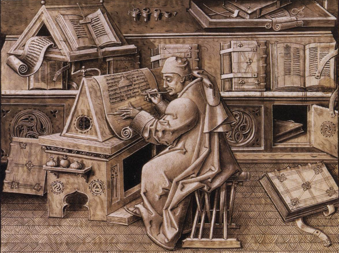 Image result for Medieval scribe