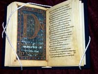 A facsimile of the Dagulf Psalter, also known as the Golden Psalter. (View Larger)