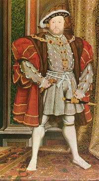  In 1536, King Henry VIII formally disbands all monasteries in his realm and seizes their property, including thousands of books and manuscripts, most of which were subsequently lost or destroyed.  (View Larger)