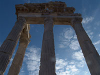 The ruins of the Library.