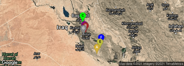 Detail map of Al Muthanna Governorate, Iraq,Babylon Governorate, Iraq,Baghdad Governorate, Iraq,Babylon Governorate, Iraq,Dhi Qar Governorate, Iraq,Iraq,Babylon Governorate, Iraq