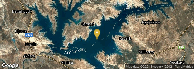 Detail map of Adıyaman, Turkey