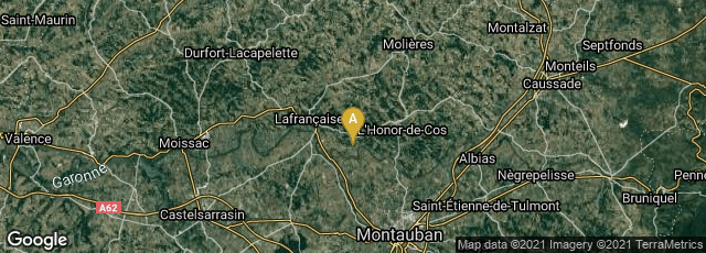 Detail map of Montastruc, Occitanie, France
