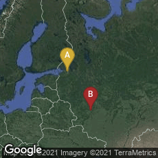 Overview map of Sankt-Peterburg, Russia,Kaluga, Kaluzhskaya oblast