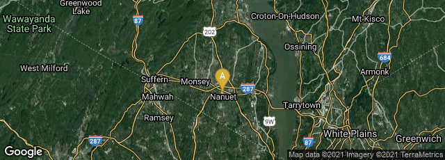 Detail map of Nanuet, New York, United States