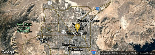 Detail map of Las Vegas, Nevada, United States