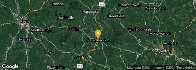Detail map of Peterborough, New Hampshire, United States