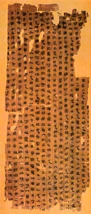 A Taoist text preserved on silk and discovered in Mawangui in 1973.