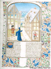 Folio 11 of MS M.232, the Morgan Library's 1470 Belgian manuscript of Ruralia Commoda. (View Larger)