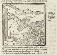  The first printed edition of 'De Architectura,' originally written by Roman architect Marcus Virtuvius Pollio, was printed in Venice in 1511 and contained 136 woodcut illustrations and diagrams.  (View Larger)