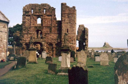 The ruins of Lindisfarne Abbey. (View Larger)