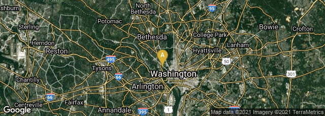 Detail map of Washington, District of Columbia, United States