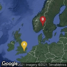 Overview map of London, England, United Kingdom,Skedsmokorset, Viken, Norway