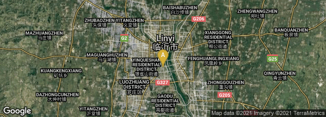 Detail map of Lanshan Qu, Linyi Shi, Shandong Sheng, China