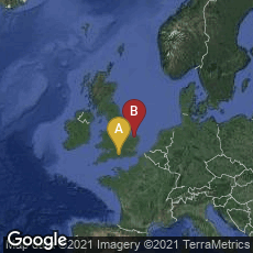 Overview map of Romsey, England, United Kingdom,Dereham, England, United Kingdom