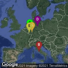 Overview map of Altstadt, Mainz, Rheinland-Pfalz, Germany,Città del Vaticano, Vatican City,Innenstadt, Köln, Nordrhein-Westfalen, Germany,Stadtfeld Ost, Magdeburg, Sachsen-Anhalt, Germany,Trier, Rheinland-Pfalz, Germany