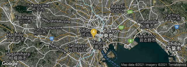 Detail map of 10, 6-chōme, Roppongi, Minato City, Tōkyō-to, Japan
