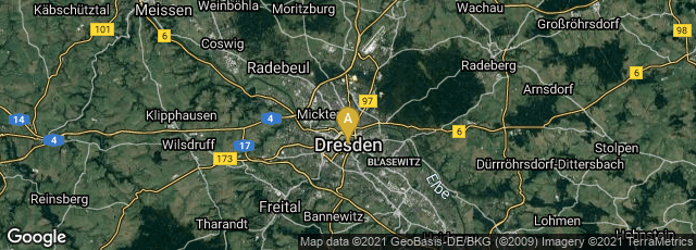 Detail map of Altstadt, Dresden, Sachsen, Germany