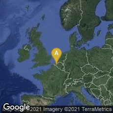 Overview map of Oudenaarde, Vlaanderen, Belgium