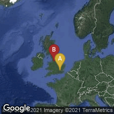 Overview map of London, England, United Kingdom,Manchester, England, United Kingdom