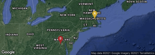 Detail map of Cambridge, Massachusetts, United States,Fairfax, Virginia, United States