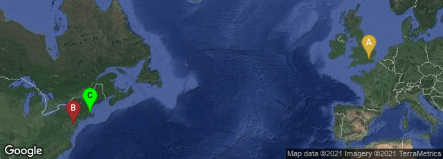 Detail map of London, England, United Kingdom,Philadelphia, Pennsylvania, United States,Boston, Massachusetts, United States