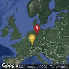 Overview map of Strasbourg, Grand Est, France,Wolfenbüttel, Niedersachsen, Germany