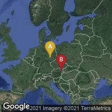 Overview map of Mitte, Leipzig, Sachsen, Germany,Innere Stadt, Wien, Wien, Austria