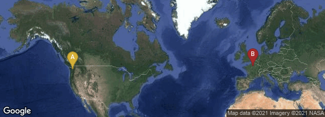 Detail map of Seattle, Washington, United States,Paris, Île-de-France, France