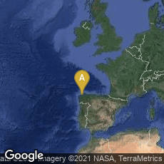 Overview map of Mugardos, Galicia, Spain