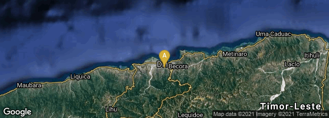 Detail map of Díli, Dili, Timor-Leste