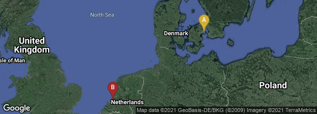 Detail map of København V, København, Denmark,Leiden, Zuid-Holland, Netherlands