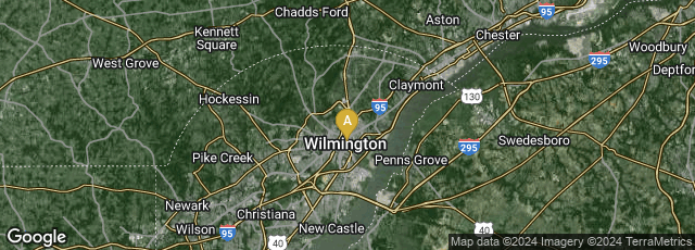 Detail map of Wilmington, Delaware, United States