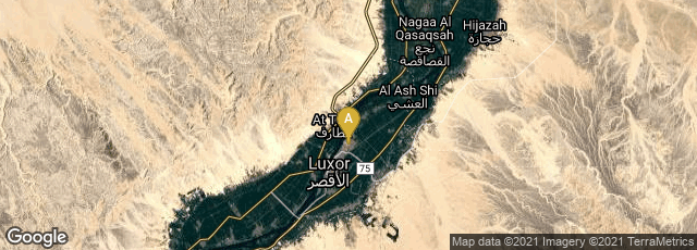 Detail map of Luxor Governorate, Egypt