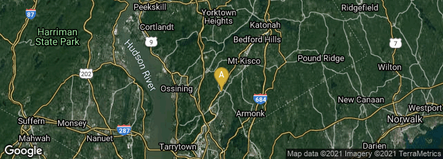 Detail map of Chappaqua, New York, United States