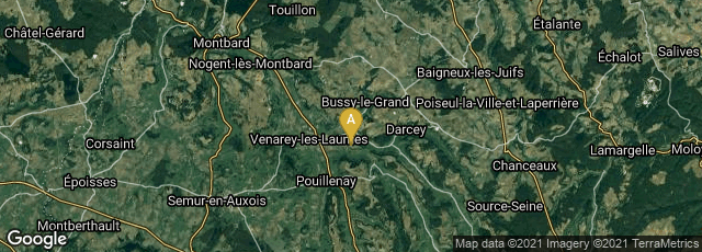 Detail map of Alise-Sainte-Reine, Bourgogne-Franche-Comté, France