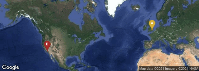 Detail map of London, England, United Kingdom,Los Angeles, California, United States