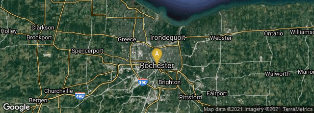 Detail map of Rochester, New York, United States