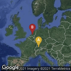 Overview map of Kreis 1, Zürich, Zürich, Switzerland,Binnenstad, Utrecht, Utrecht, Netherlands