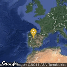 Overview map of Salamanca, Castilla y León, Spain