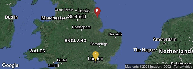 Detail map of London, England, United Kingdom,North Thoresby, Grimsby, England, United Kingdom