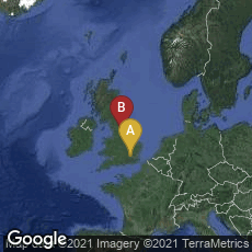 Overview map of London, England, United Kingdom,Leeds, England, United Kingdom