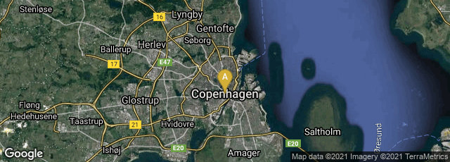 Detail map of København V, København, Denmark