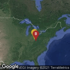 Overview map of Columbus, Ohio, United States,Athens, Ohio, United States