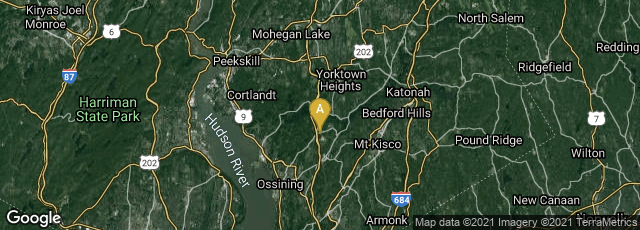 Detail map of Ossining, New York, United States