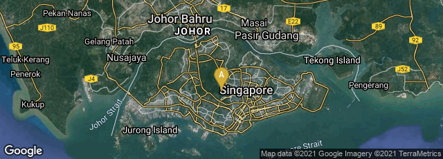 Detail map of Singapore, Singapore
