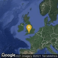 Overview map of Sherborne, England, United Kingdom