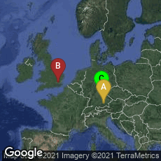 Overview map of München, Bayern, Germany,London, England, United Kingdom,Mitte, Nürnberg, Bayern, Germany