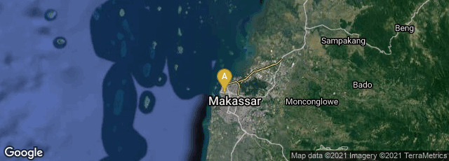 Detail map of Sulawesi Selatan, Indonesia